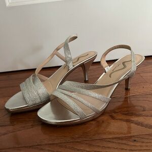 Nina silver heels